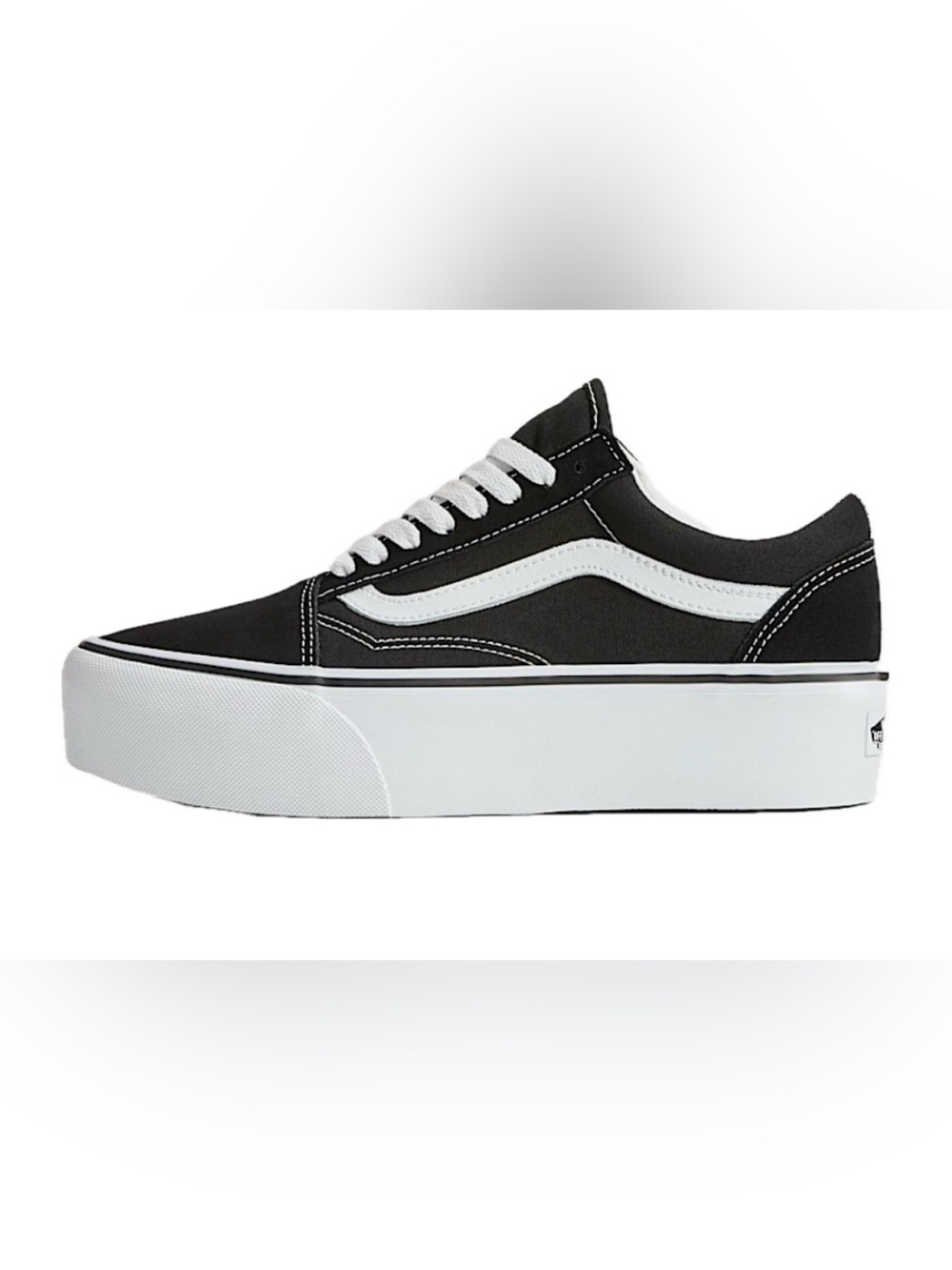 VANS‎ Old Skool Men's Sneaker US 5.5 Black/White Suede Canvas Lace-Up